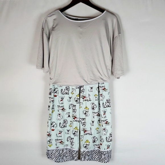 Cuddl Duds Intimates & Sleepwear Cuddl Duds 2 Pc Dog Print Plus